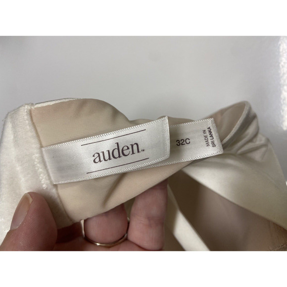 Auden Womens Bra Sz 32C Lightly Lined Strapless Fresh White - Picture 8 of 9